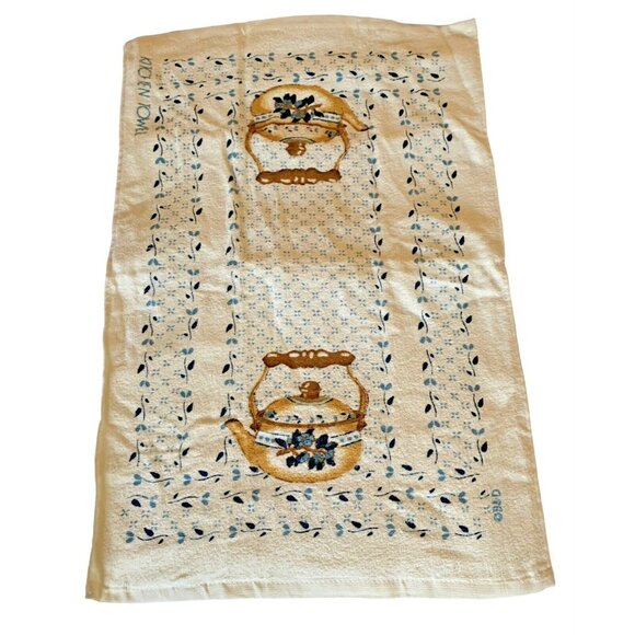 Vintage B&D Kitchen Terry Towel Teapot 100% Cotton Made Taiwan Signature Design - Picture 3 of 8